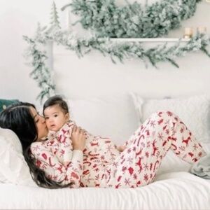 Hanna Anderson Women's Long John Pajamas Holiday Bottoms XS